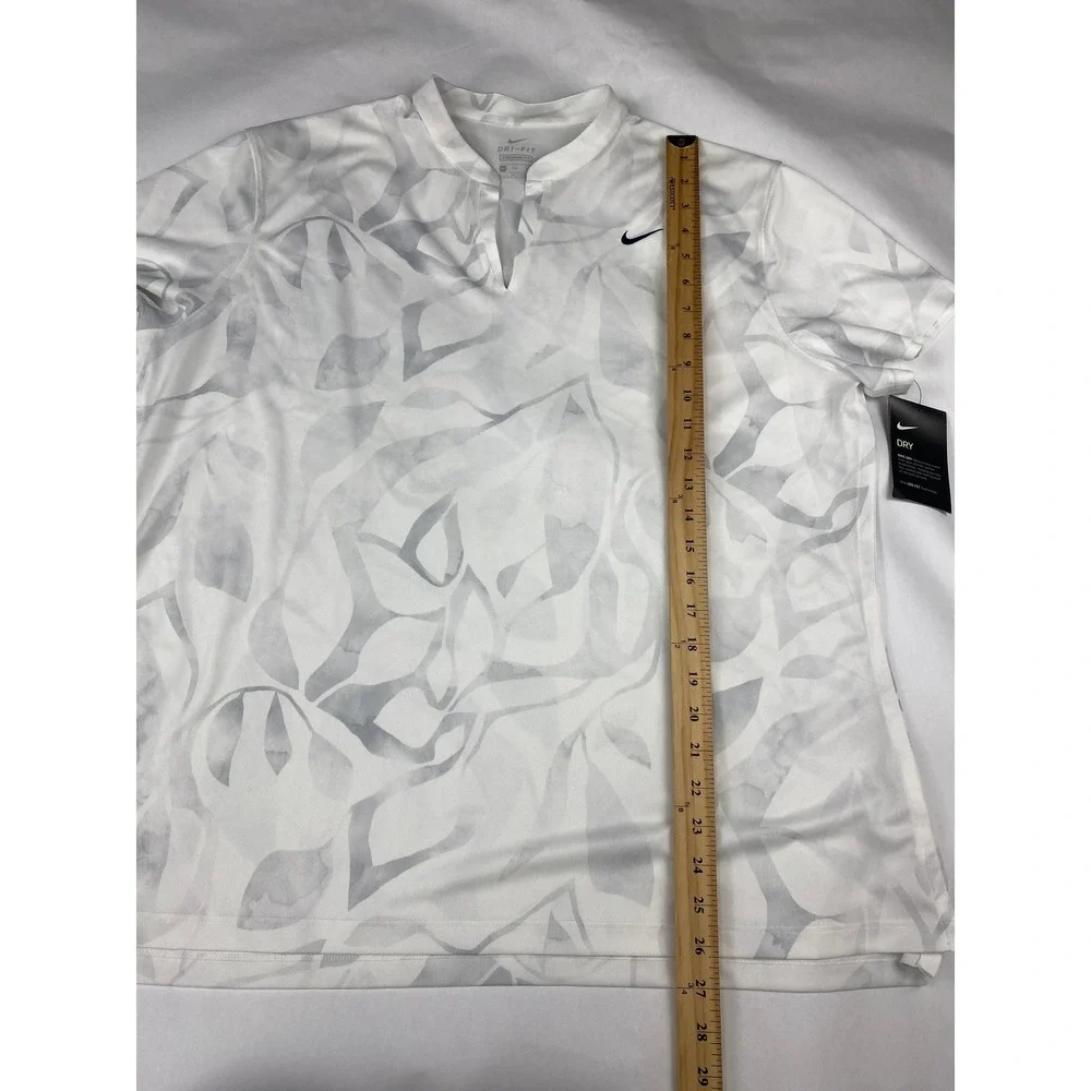 NWT Nike Golf Shirt Women's Size XXL Dri-FIT Victory White Floral